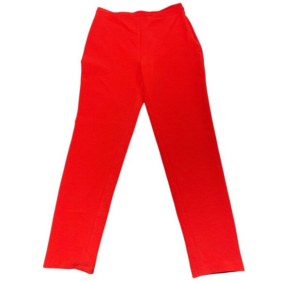 Rachel Comey Red Crepe Pants Trouser Lipstick Red Size 6 - Picture 1 of 8